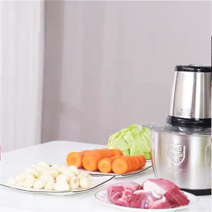 2 and 3 liter Stainless Steel Heavy duty Meat Grinder Food processor big capacity mixer multifunction blender pengisar 3L+Handle
