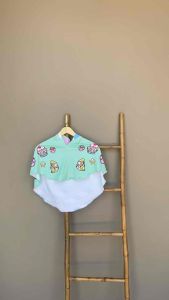 HIJAB INSTAN PRINTING ANAK MOTIF CUPCAKE MINT