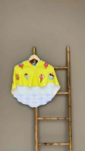 HIJAB INSTAN PRINTING ANAK MOTIF CUPCAKE KUNING
