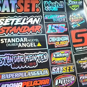 STIKER KATA KATA | STIKER PACK | STIKER HOLOGRAM ISI 29 BIJI