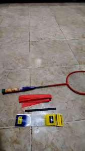 Grip Raket Badminton Model Tulang Motif Bintik