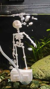 [KÈM MÁY OXY] Bộ Xương Nhảy Múa - Bộ Sủi Oxy Trang Trí Hồ Cá