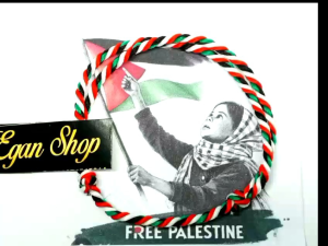 GELANG TANGAN GELANG SOLIDARITAS PALESTINA 2MM VINTAGE ETNIK GELANG MOTIF BENDERA PALESTINA GELANG SIMPLE ADJUSTABLE