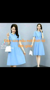 Đầm xòe mẫu mới   thiết kế đơn giãn mang phong cách thời trang