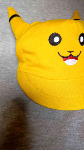Topi Pikachu Pokemon/Topi Bayi Pikhacu Lucu Custom Nama Topi Anak Anak GRatis Bordir Nama