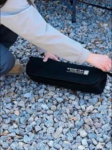 ShineTrip Aluminum Alloy Lightweight Hiking Camping Solo Table Foldable - Black/Army Green/Khaki/Net Meja Ringan Lipat