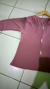 Blouse Vneck Cringkle Polos/Atasan Blous Wanita Airplow/Blouse Wanita Korea style Terbaru-Berpareasi Kancing-Atasan Wanita- Blouse Wanita Korea Style