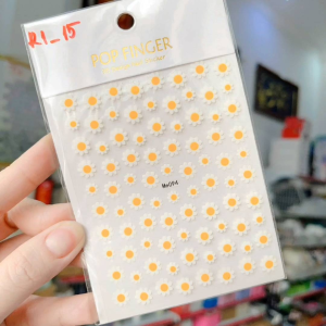 Sticker dán móng tay nail mẫu hoa lá trái tim mới
