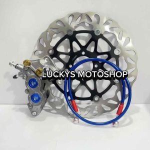 Paket Kaliper 4 Piston Big Pot & Aksesoris Rem Motor