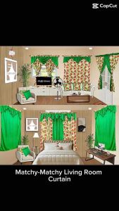 Matchy Matchy Christmas Divine Curtain for Home Decor Double Window Curtain Living Room  Door Curtain