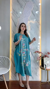 Alifa Daster Wanita Lowo Cap Pekalongan Katun Rayon Premium Busui Bumil - Handmade