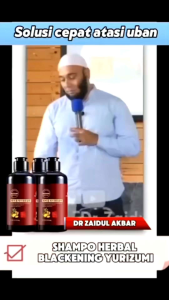 Shampoo Uban Yurizumi dan Sampo Black Herbal Natural Polygonum Rambut Hitam Berkilau dengan Urang Aring