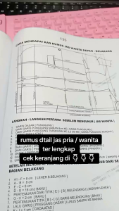 buku pola jahit satu buku isi 3 DASAR BLUES DLL KEBAYA KARTINI KEBAYA KUTUBARU KEBAYA KARTINI