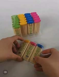 ✳️Ready Stock✳️ Disposable hygiene lighter shape bamboo toothpicks / tooth / toothpick打火机造型竹制牙签