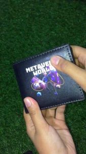 METAVERSE WORLD Wallet Dompet Pria Bahan Kulit sintetis pu miniso Premium