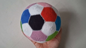 Quả bóng bằng len quả bóng đá len cho bé chơi chất liệu cotton bền bỉ an toàn/ trái bóng móc len