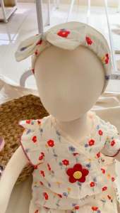 Jumper bunga + Bandana \\\\ Jumper Import bahan nyaman Jumper Newborn