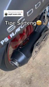 Knalpot SHIJIRO stm Vario 125/150 LED Beat Fi Esp Scoopy Mio Sporty Pcx 160 - PIPA 26-28MM