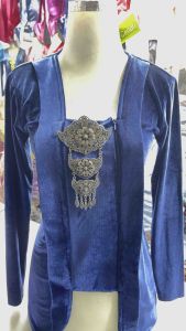Setelan Kebaya Kutubaru Beludru: Kebaya Wanita Modern & Formal Lengan Panjang