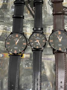 Jam Tangan Couple Charles Delon Kulit Tipis Analog Tahan Air