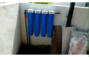 4 Stages 20" Water Filtration System with 4pcs Filter Ready to Install