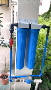 2 Stages 20" Household Water Filtration System Set with Filters Ready to Install