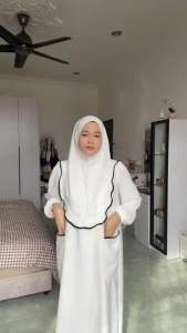 Muslimah Dress Abaya with Tudung Khimar