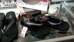 Ando queenza Sandal Ando wedges spon Eva tebal 6cm sdl671