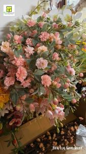 Cành Hoa Trà Giả loại 1 Hoa đào Nhật Bản lụa Phụ Kiện Trang Trí