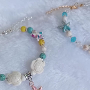 ข้อมือจี้ปลาดาว จี่หอย จี้เต่า