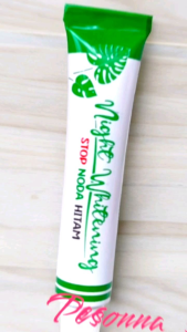 Liz Skincare - Night Bright White Cream  Bebas Noda Hitam 10g - Krim Liz Pemutih Malam