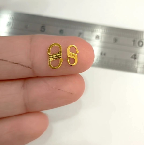 KOKOT S PERAK 925 ASLI LAPIS MAS