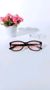 Kacamata Minus Lensa Coklat -0.50 sd -4.00 Frame Kotak Kecil TL415D-MN