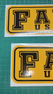 FAMILY USE ONLY vinyl 2-tone cut out car sticker waterproof sticker 3x10inches size