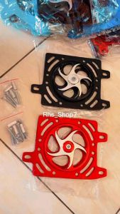 COVER RADIATOR SPINER PUTAR HONDA VARIO 125 150 PCX 150 ADV 150 SPINER PUTAR MODEL TANAM ALMUNIUM BONUS BAUT
