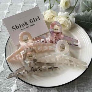 [Singapore] Premium Quality Cross Clips Acetate Hair Claw Clip Korean Style Hair Clip Girl’s Hair Accessories