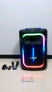 SPEAKER AKTIF TROLLEY 15 INCH DAT DT 1505 DT1505 DT-1505 X2 BLUETOOTH SPEAKER PORTABLE