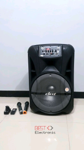 SPEAKER AKTIF TROLLEY 15 INCH DAT DT 1535 DT1535 DT-1535 PARTY LED BLUETOOTH SPEAKER PORTABLE
