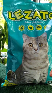 Lezato 1kg Makanan kucing kering murah yang berkualitas tinggi