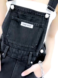 Jumpsuit Jeans Wanita Korean Style Oversize Vintage Polos Premium