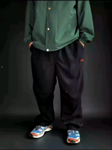 AMPBKK  "LOGO" NYLON PANTS