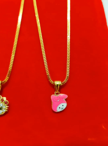 Kalung Anak Liontin Perak 925 Lapis Mas
