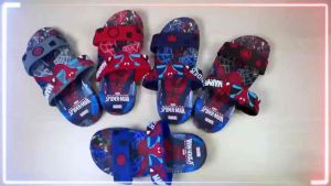 LCR 2155 Sandal gamba Slop Anak Spiderman/kuda pony/bts21 terbaru 2024 Spidermansize:24-35