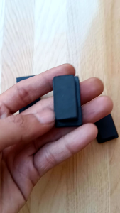 (100Pcs) Karet Kaki Hollow 15x35 Padat Karet Tutup Kaki Meja Kursi Rak Pipa Besi Kotak