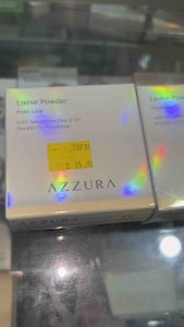 Azzura Loose Powder Fresh Look With Amazonian Clay & Ha Double UV Protection - Bedak Tabur Untuk Wajah Berminyak