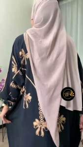 Bisa Bayar Di Tempat Kaftan Pitaloka Premium Rayon Super Jumbo Busui Dress Nyaman Panjang Tebal LD 180 CM