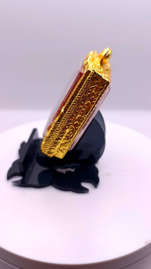 K243 พระสมเด็จ สมเด็จโต พิมพ์ใหญ่ วัดระฆัง เนื้อแก้ว ขนาด 3.5X4.5 ซม. สมเด็จพุฒจารโต เลี่ยม กรอบพระ ทองไมครอน