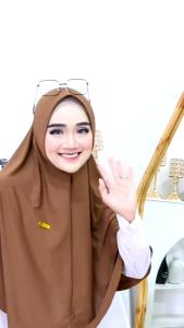 bergo Hamidah XL Maryam hijab size jumbo jilbab harian premium
