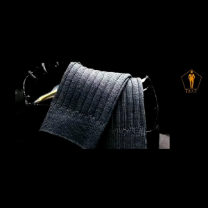 Tất vớ nam cổ cao 26 28cm đi giày tây công sở TRAZ họa tiết gân chìm màu đen trắng xám cao cấp hút ẩm thoáng khí