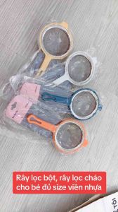 Rây lọc bột lọc rây cháo cho bé đủ size viền nhựa (màu ngẫu nhiên) - gia dụng Nari